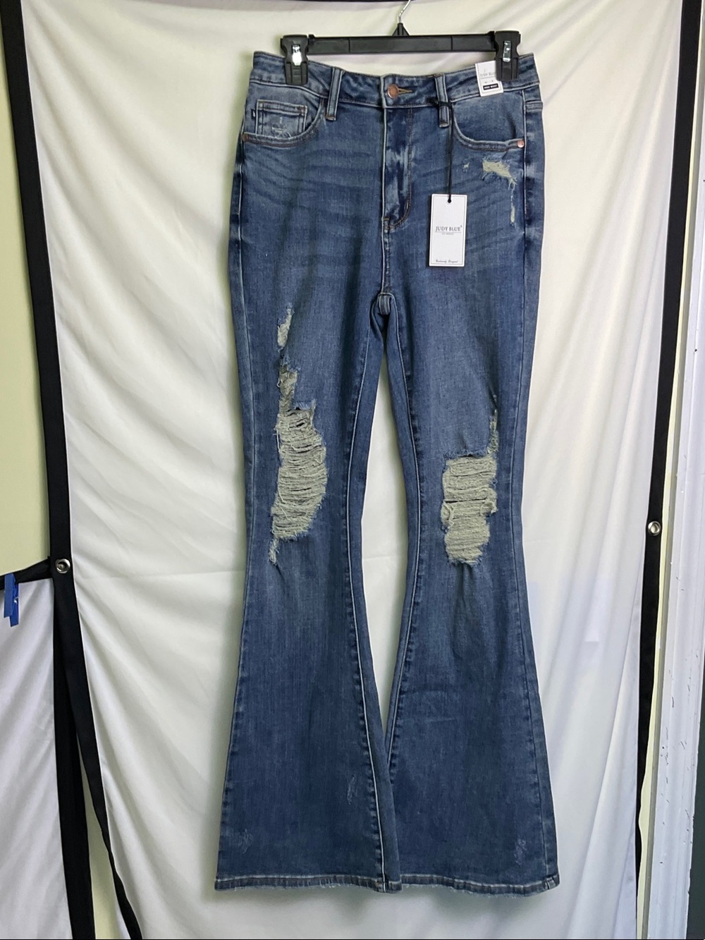 Judy Blue Karson Flare Jeans - Medium Blue